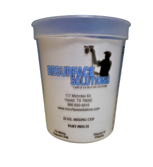 Resurface Solutions Plastic Mixing Cups 32oz