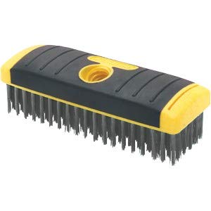 Allway 6×19 SG CARBON STEEL WIRE BRUSH- SCRUB BRUSH BLOCK, LABELLED