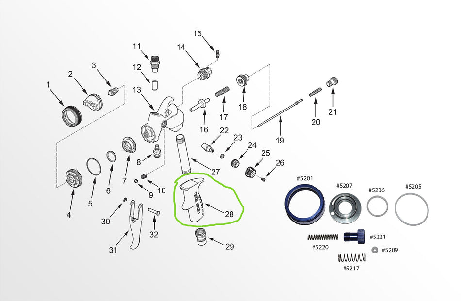 Fuji T-70 Handle