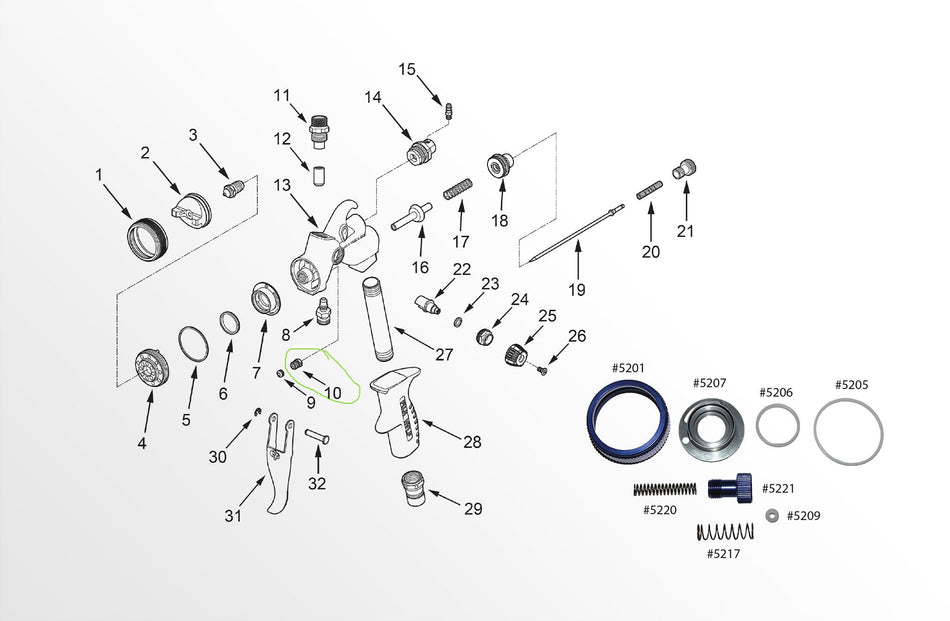 Fuji T-70 Needle Packing Nut