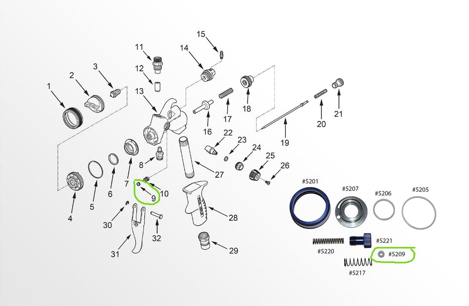 Fuji T-70 Needle Packing