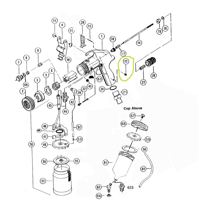 Lex-Aire Set Screw - Gun handle