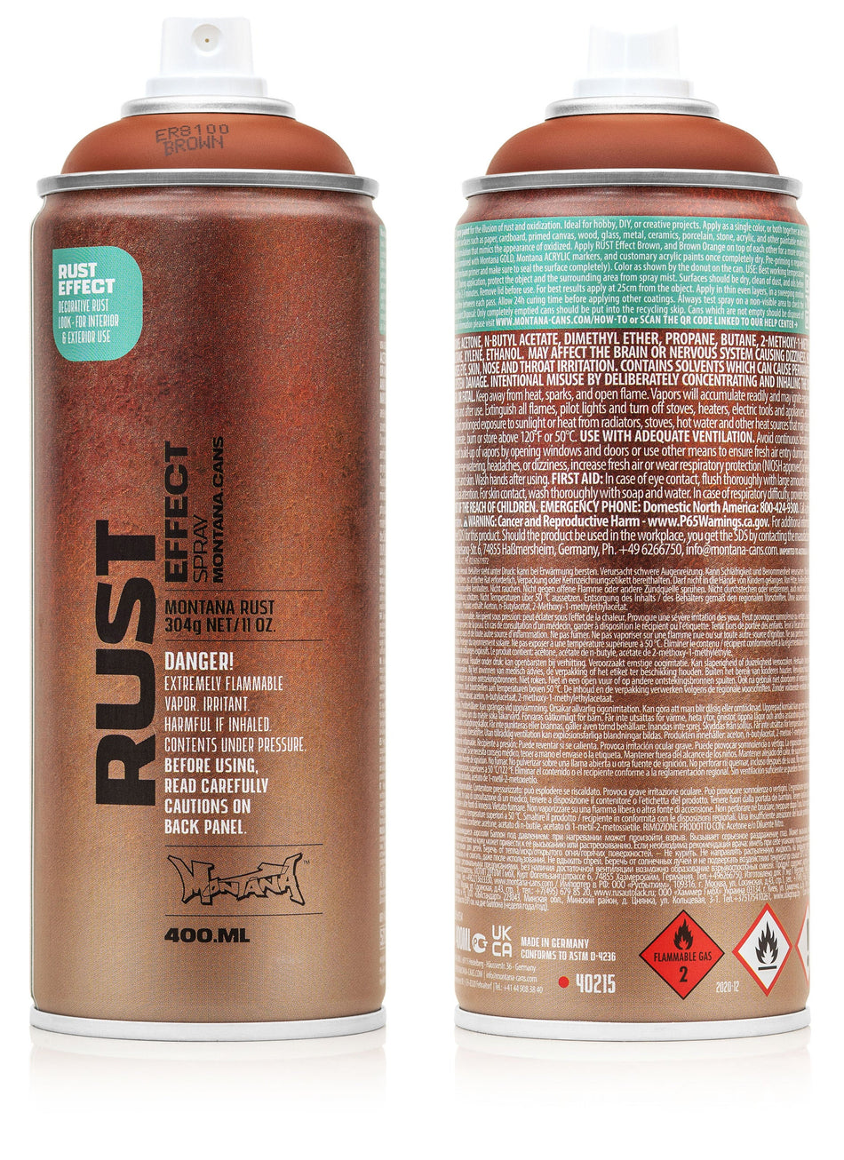 MONTANA CANS RUST EFFECT