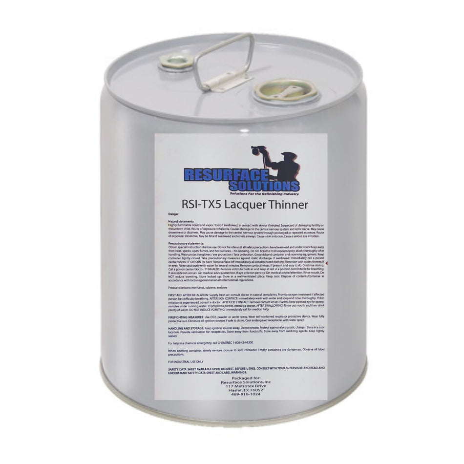 RSI Lacquer Thinner 5/Gallon