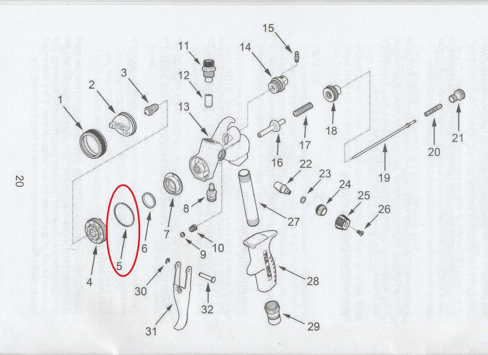 Fuji T-70 Diffuser Seal