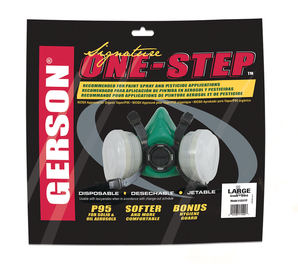 Gerson One-STEP Professional  Half-Mask Silicone with OV/P95 Cartridges
